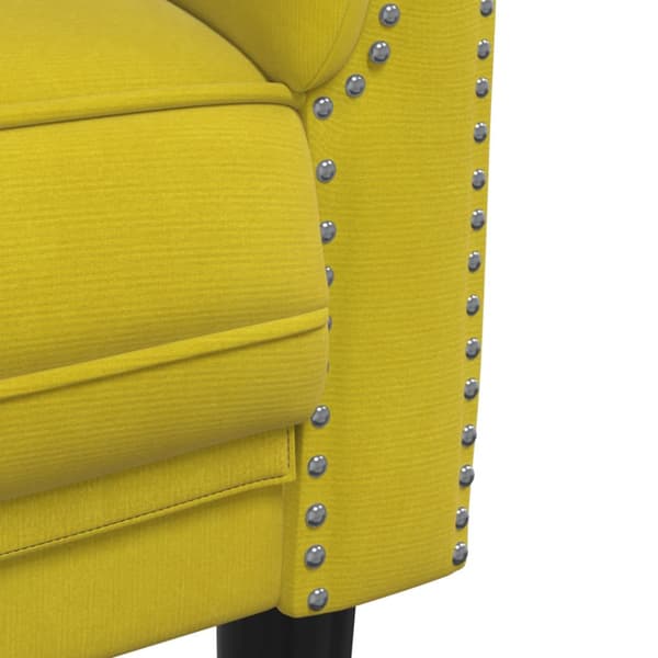 Soffa 2-sits gul sammet