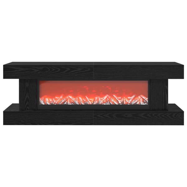 Elektrisk eldstad Svart ek 150 x 30 x 50 cm Konstruerat trä