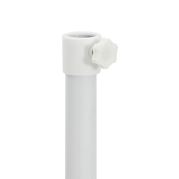 Parasolställ Vit Stål för 25-32 mm Poll