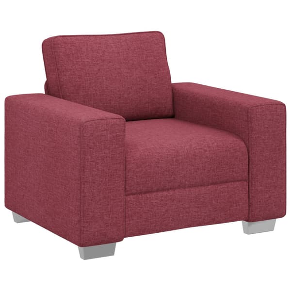 Soffstol Vinröd 100 cm tyg