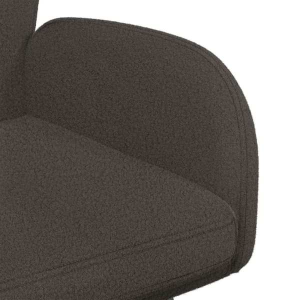 Svängande Matstolar 4 pcs Bouclé Mörkgrå 54 x 58 x 87 cm