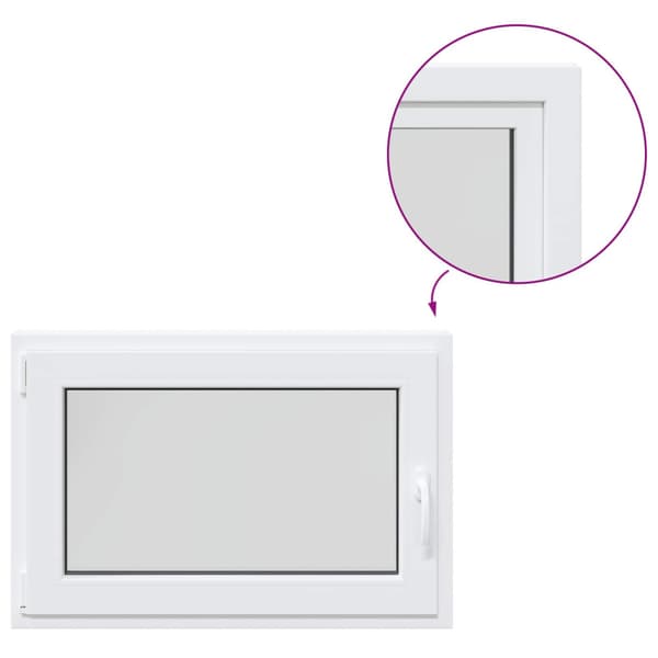 Källarfönster RISOR 90 x 55 cm PVC och glas
