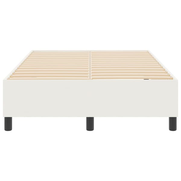 Plattform sängram Kräm 120 x 190 cm Kordread tyg