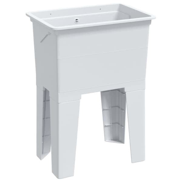 Tvättbalja vit 59x41x75 cm harts
