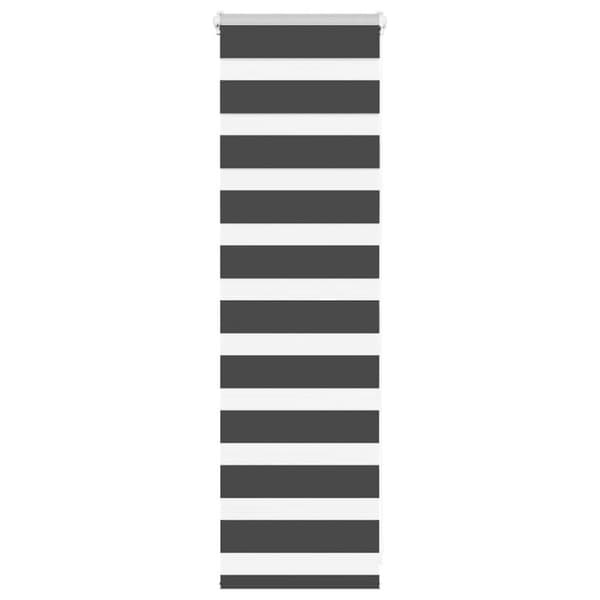 Rullgardin zebra svart 45x100 cm tyg bredd 40,9 cm polyester