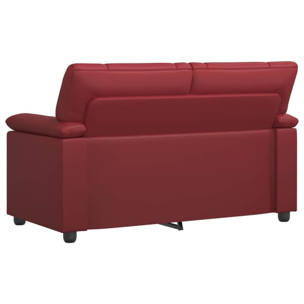 Soffa Vinröd 151 x 85 x 93 cm Konstläder