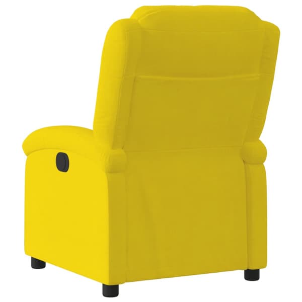 Reclinerfåtölj gul sammet