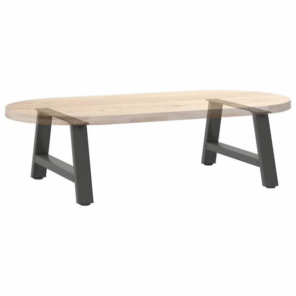 Soffbordsben A-formade 2 st antracit 60x(30-31) cm stål