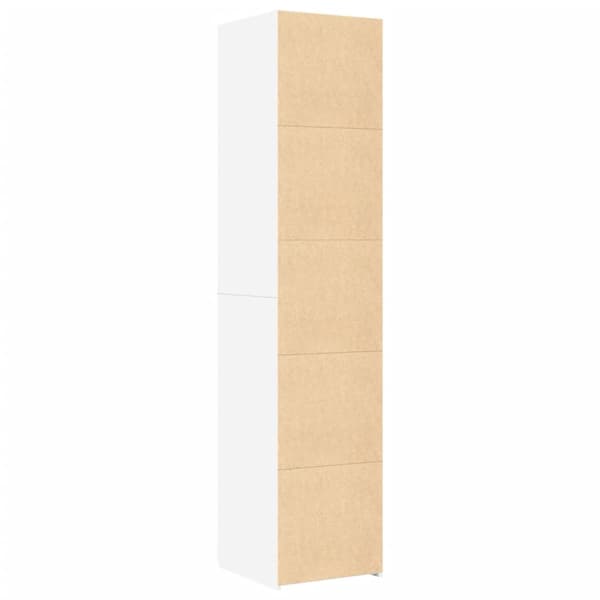 Högskåp vit 40x42,5x185 cm konstruerat trä