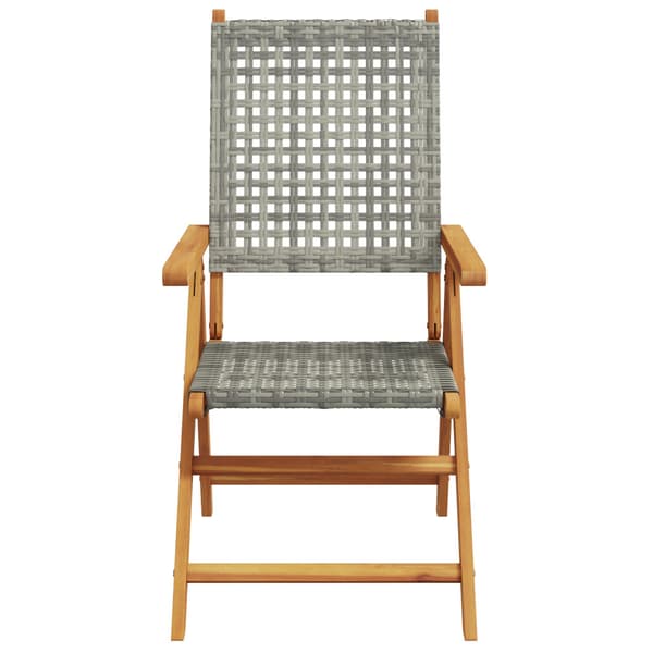 Trädgårdsmöbelset 7 pcs Grå Massivt Akaciaträ