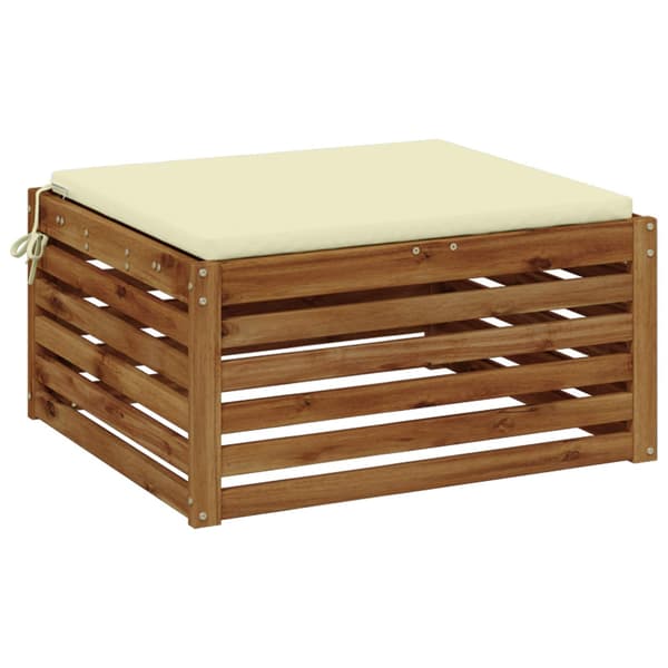 1-delad Sittdyna SOEST 100% Polyester Gräddvit 70 x 70 x 3 cm