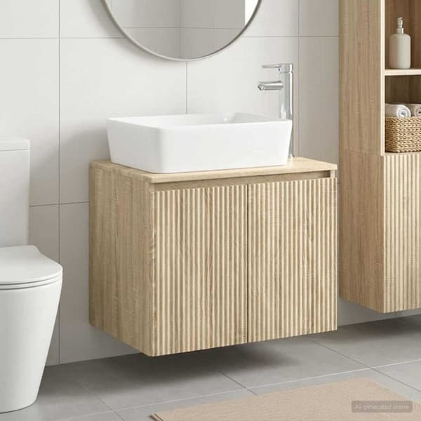Badrumsmöbelset Sonoma-ek Konstruerat trä