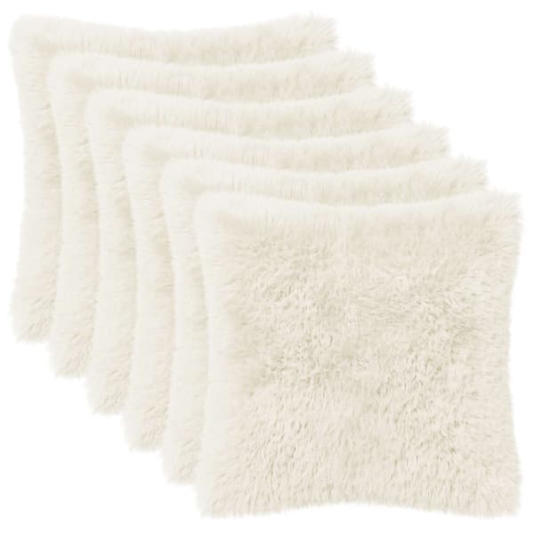 Kudde med kudde HEERLEN 2 st Vit PV Fleece