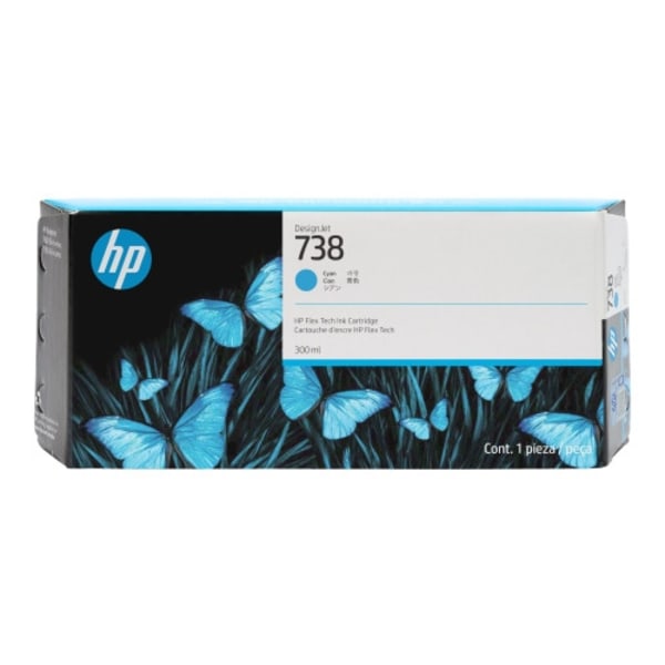 HP 738 - cyan - original - DesignJet - bläckpatron