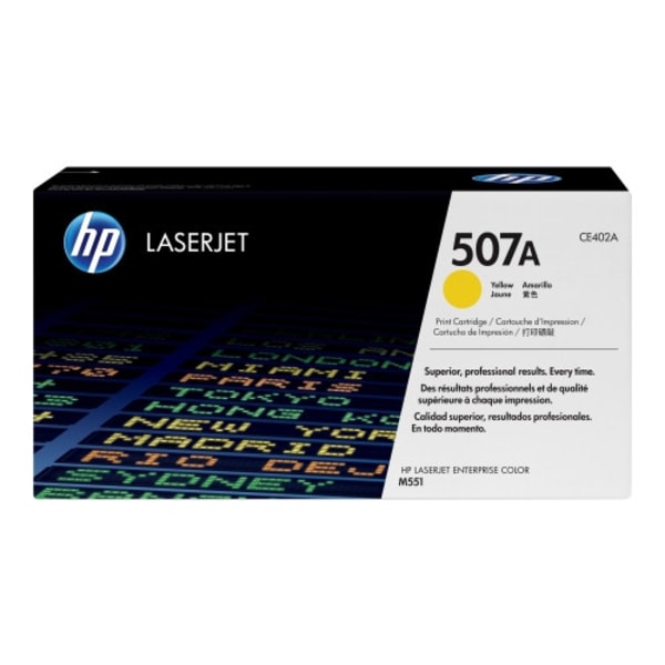 HP 507A - gul - original - LaserJet - tonerkassett (CE402A)