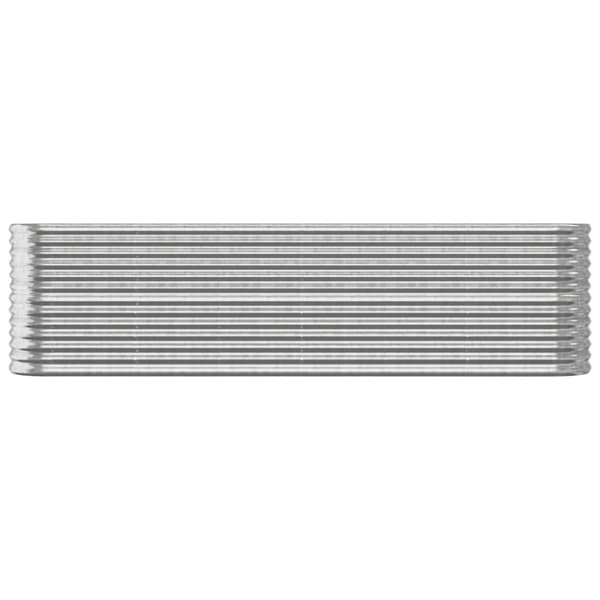 Odlingslåda galvaniserat stål 260x40x68 cm silver