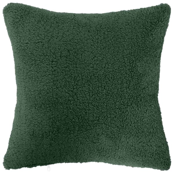 Kuddöverdrag 12 st HEERLEN Mörkgrön 40 x 40 cm Bouclé