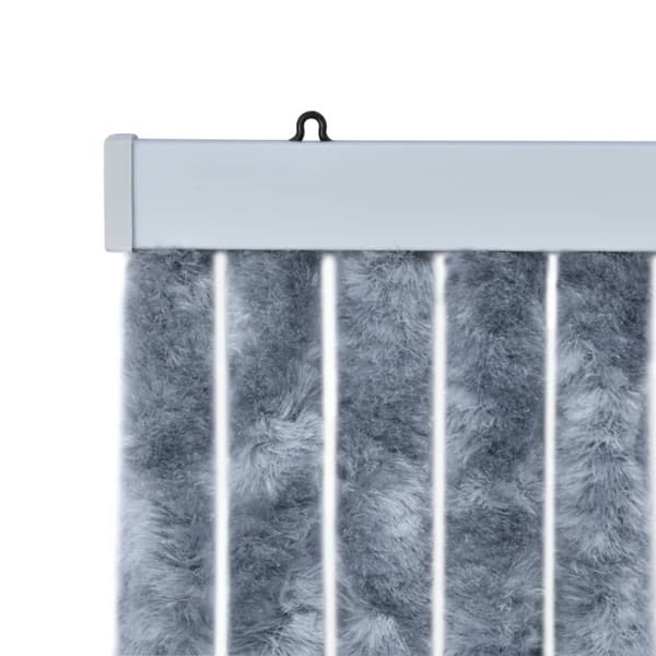 Insektsdraperi silver 100x220 cm chenille