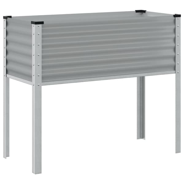 Odlingslåda grå 100x45x90 cm stål