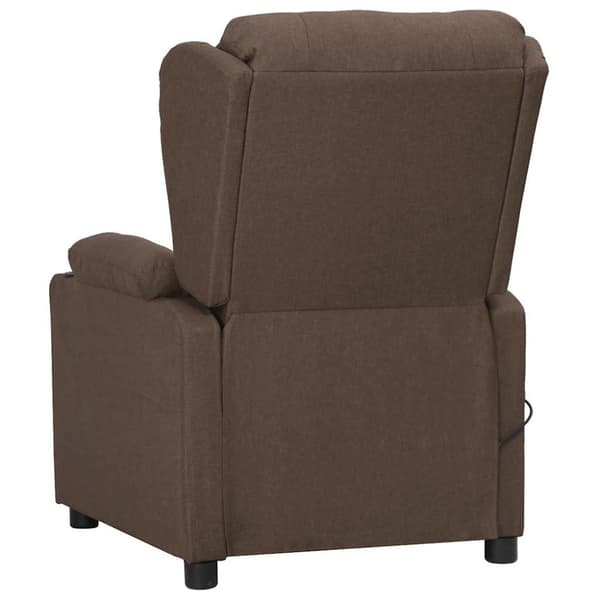 Elektrisk massagefåtölj taupe tyg