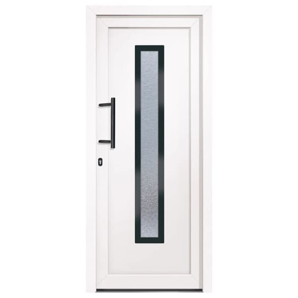 Ytterdörr vit 88x200 cm PVC
