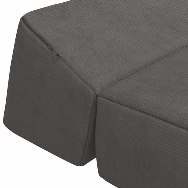 Fällbar Soffbed Mörkgrå 120 x 60 x 49 cm Tyg