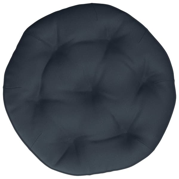 Hängstolskudde VIANEN 100% Polyester Mörkblå Ø 60 x 10 cm