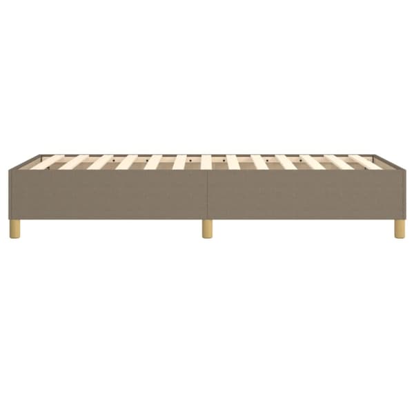 Boxspring-sängram Taupe 90x190 cm tyg