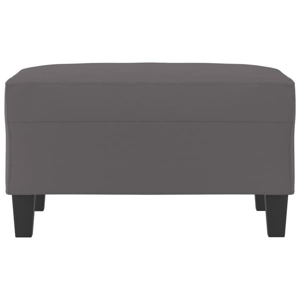 Fotpall grå 70x55x41 cm konstläder