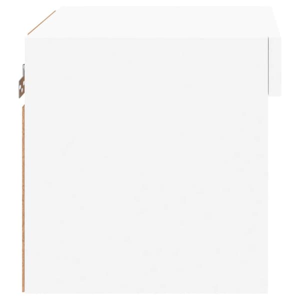 Väggmonterade sängbord LED-lampor 2 st vit