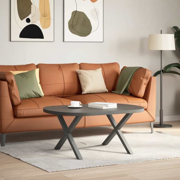 Soffbordsben X-formade 2 st antracit 70x(42-43) cm stål