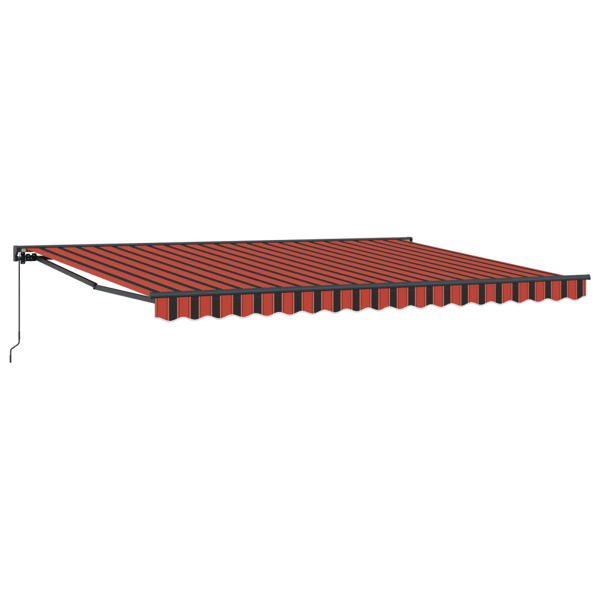 Markisram Orange och Svart 450 × 300 cm