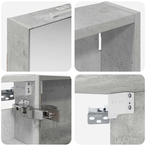 Badrumsskåpsset 3 st 110 x 10,5 x 60,5 cm Konstruerat trä