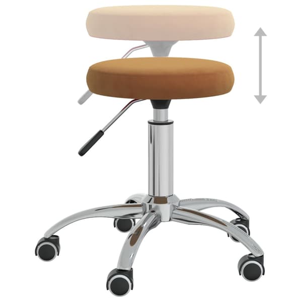 Massagepall sammet brun