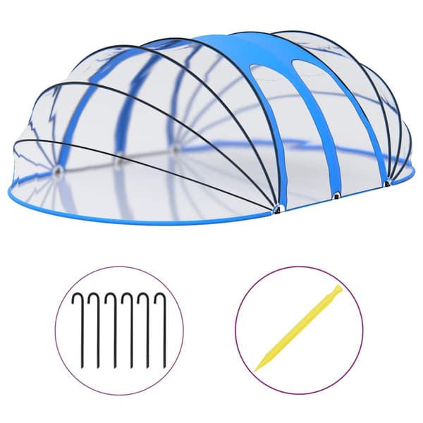 Poolkupol oval 620x410x210 cm
