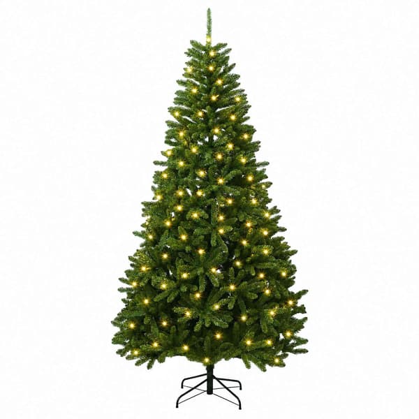 Plast Hingad Julgran 300 cm 1000 LED-lampor Varmvit stål
