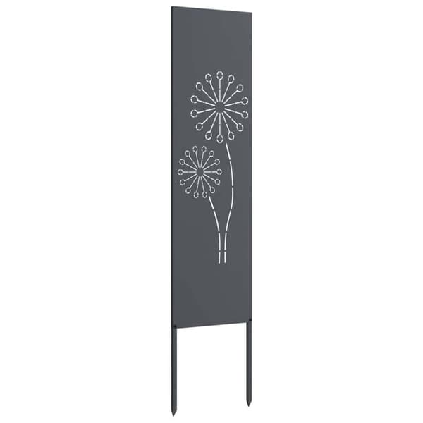 Trädgårds integritetsskärm Antracit 32 x 140 cm Kallvalsat stål