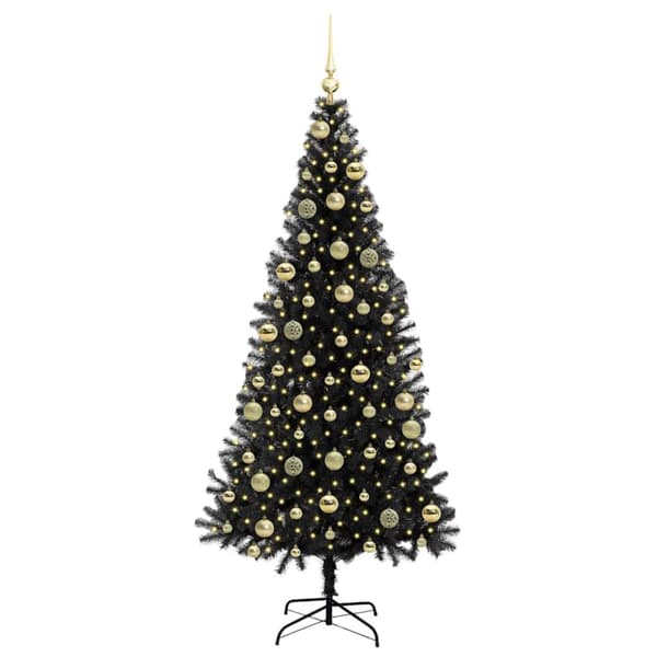 Julgran Svart 210 cm PVC