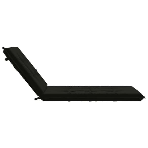 Solstol Kudde GEMERT 100% Polyester Svart 190 x 70 x 9 cm