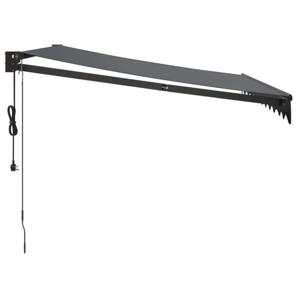 Automatisk infällbar markis antracit 3,5x2,5 m