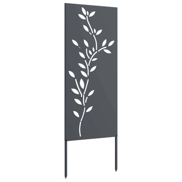 Trädgårds integritetsskärm Antracit 50 x 140 cm Kallvalsat stål