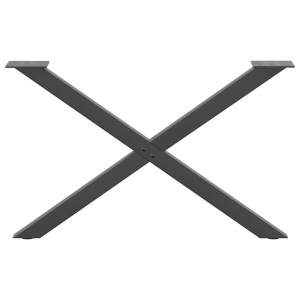 Soffbordsben X-formade 2 st antracit 70x(42-43) cm stål