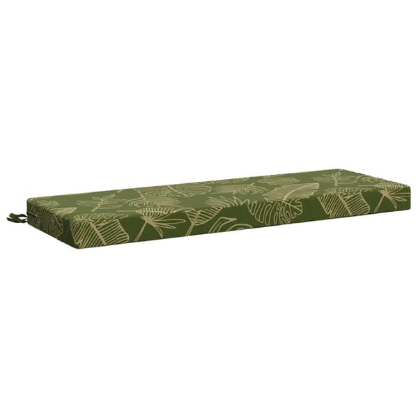 Bänk kudde SOEST 100% Polyester Bladdesign 120 x 40 x 8 cm