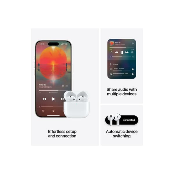 Apple AirPods 4 - True wireless-hörlurar med mikrofon