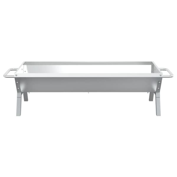 Grillbricka silver 118x42x30,5 cm rostfritt stål