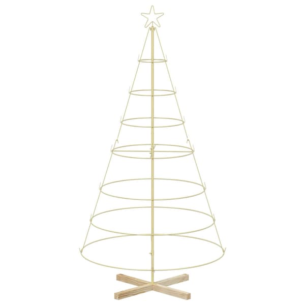Julcone-träd KUOPIO 180 cm Stål Guld