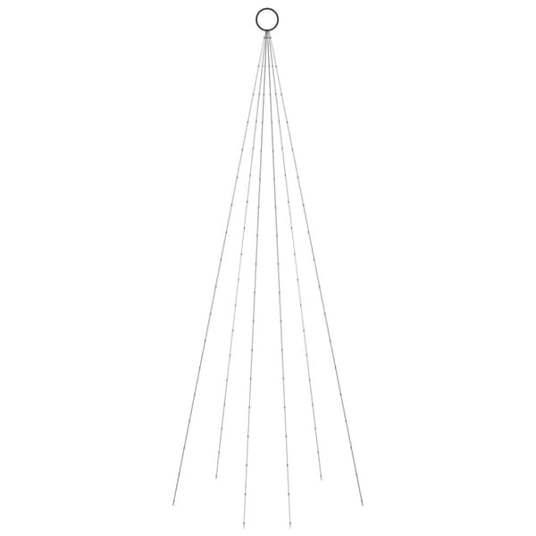 Julgran på flaggstång blå 108 LEDs 180 cm