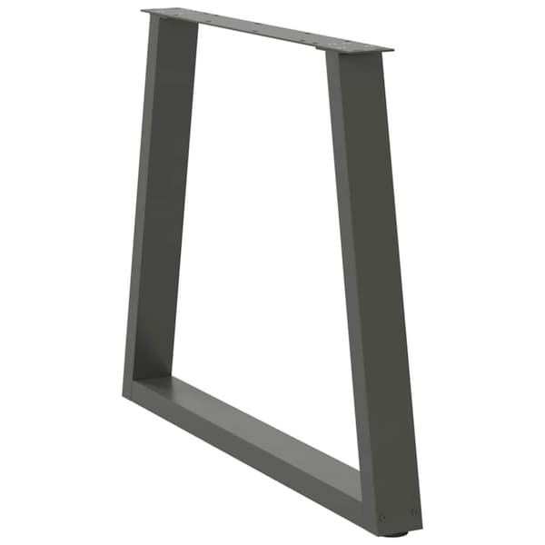 Matbordsben V-formade 3 st antracit 70x(72-73,3) cm stål