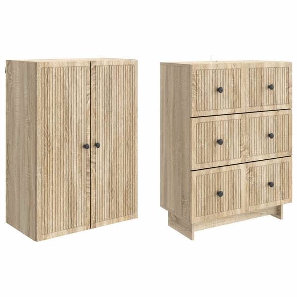 Skåpset 2 pcs 66 x 34,5 x 90 cm Konstruerat trä