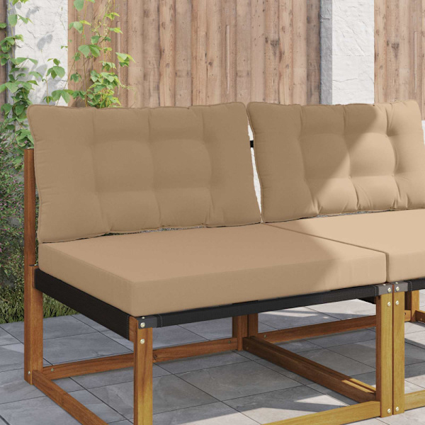 Utomhus Soffa Kudde 2 pcs Taupe Polyester